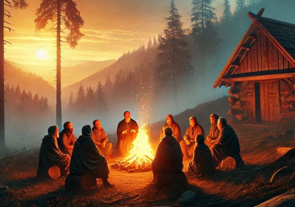 fogata ¿Por qué nos fascinan las historias? - Personas conversando en torno a una fogata